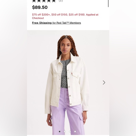 Levi's Jackets & Blazers - VGUC Levi’s white denim jacket ❄️